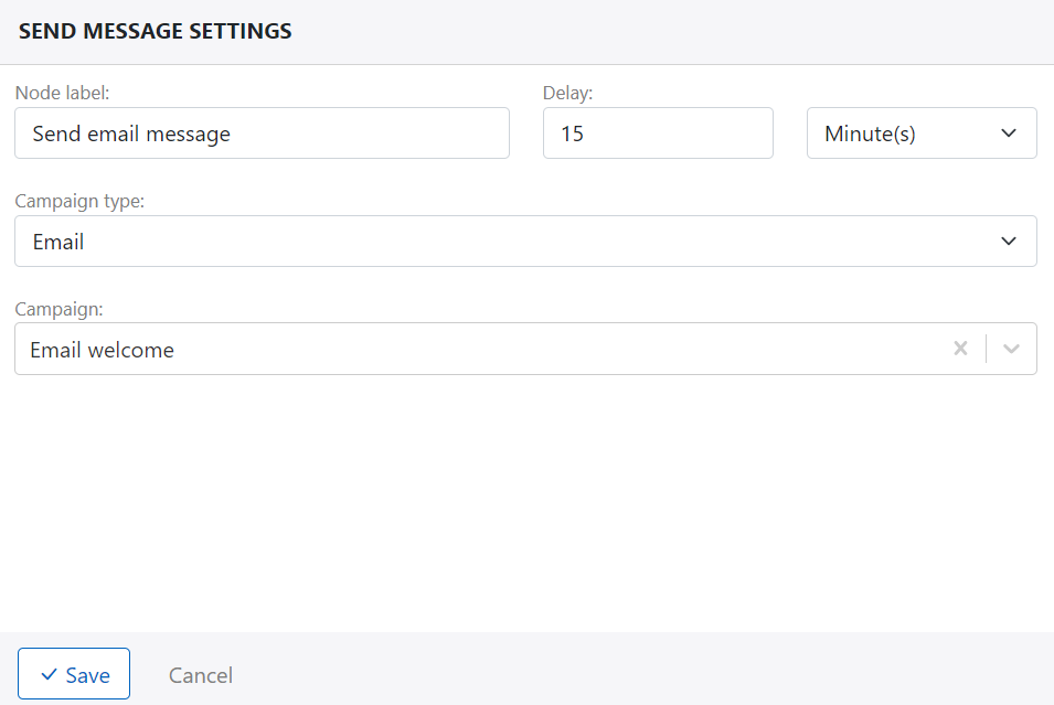 journey send message